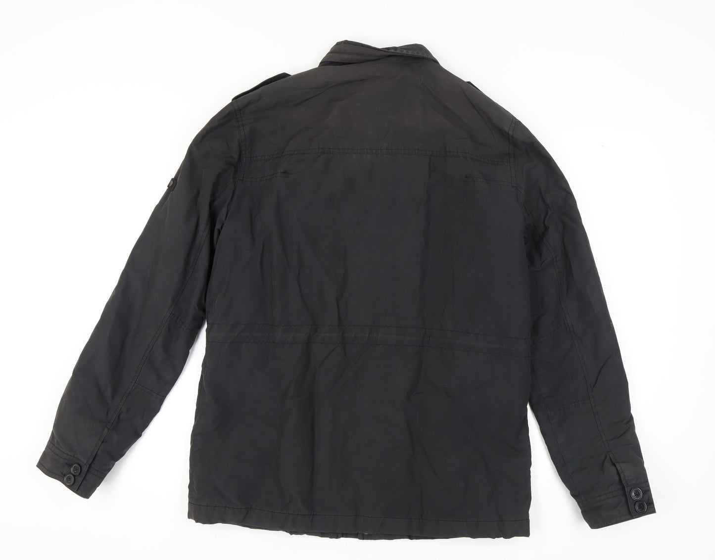 Mens UK Size L Ben Sherman Black Military Jacket
