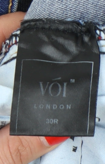 Voi Men’s Blue Distressed Denim Jeans 30