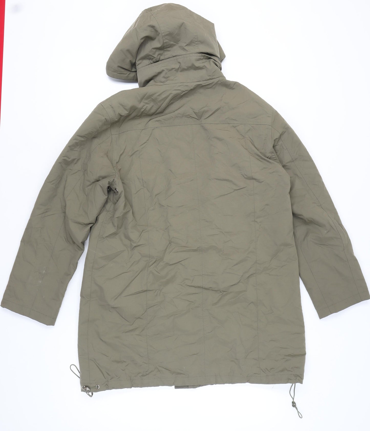 Womens UK Size 14 NuAge Green Parka Coat