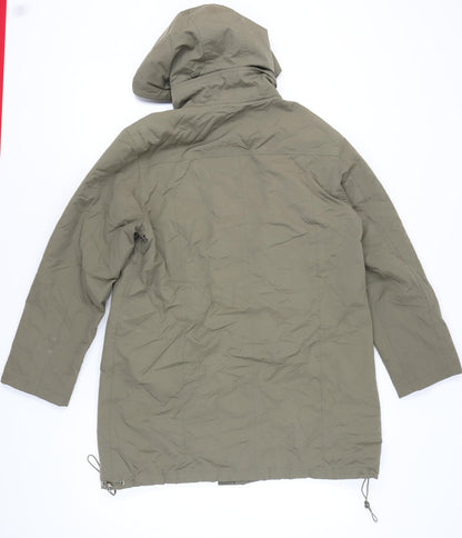 Womens UK Size 14 NuAge Green Parka Coat