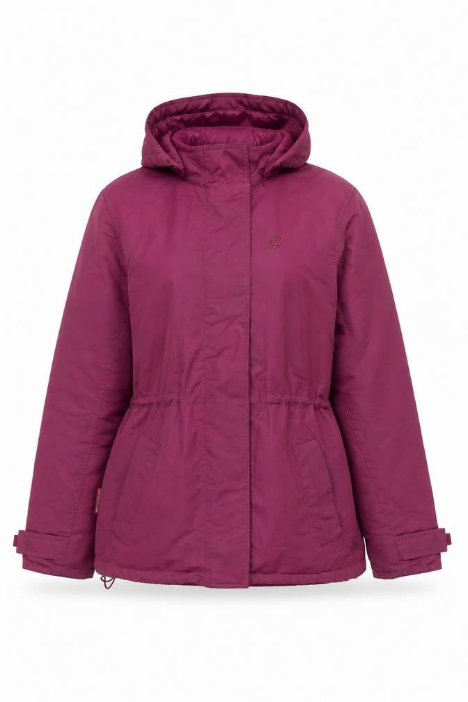 Womens UK Size 12 Mountain Essentials Purple 3-in-1 Jacket