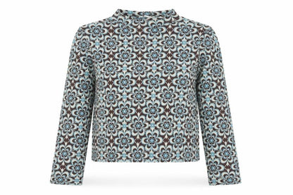 Womens UK Size 14 Stradivarius Multicoloured Cropped Blouse