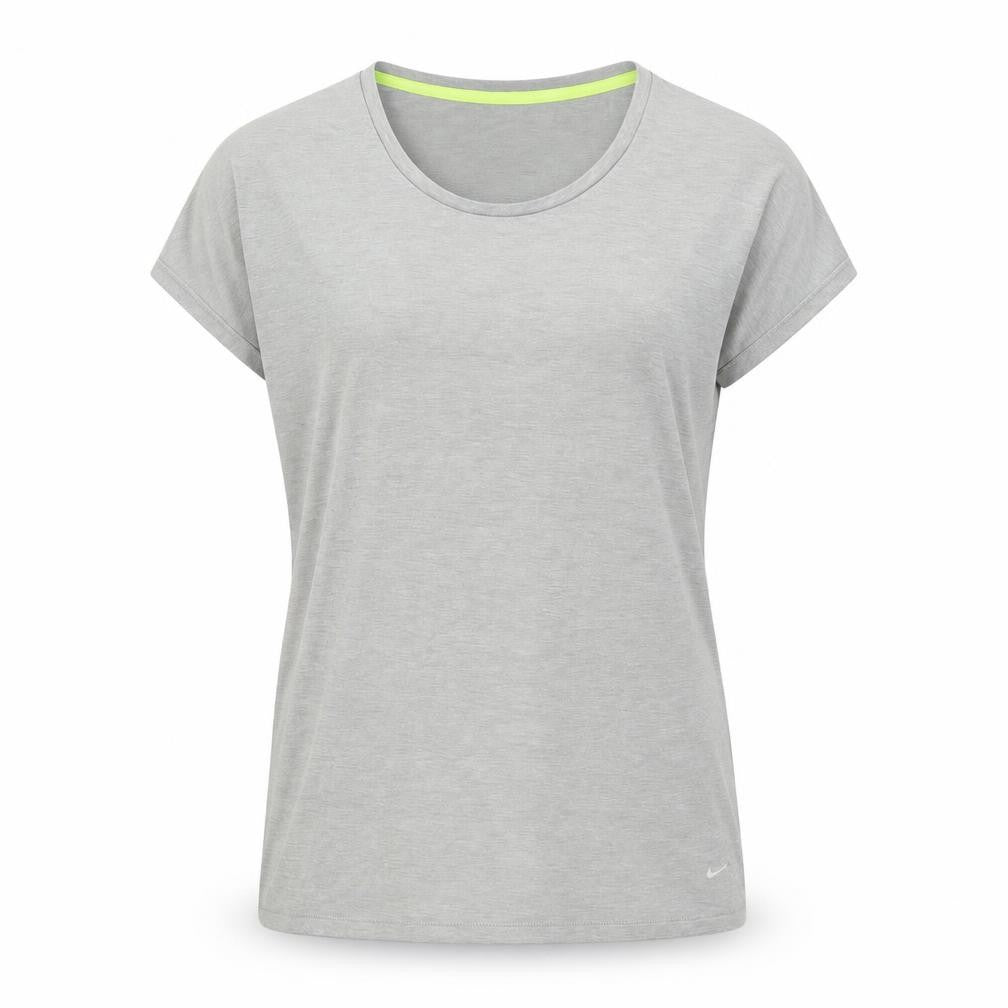 Nike Grey Dri-FIT Women's T-Shirt M - Casual Gym Top