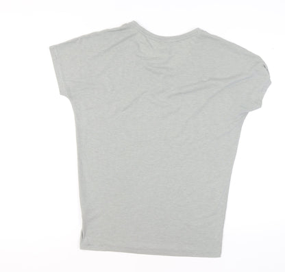 Nike Grey Dri-FIT Women's T-Shirt M - Casual Gym Top
