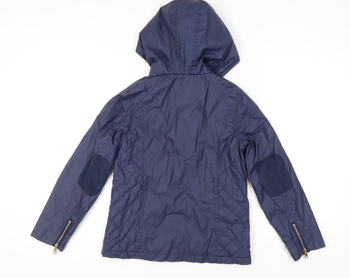 Marks & Spencer Girls Blue Hooded Jacket, Age 11-12