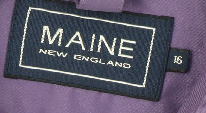 Maine New England Women's Purple Jacket Size 16