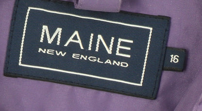 Maine New England Women's Purple Jacket Size 16