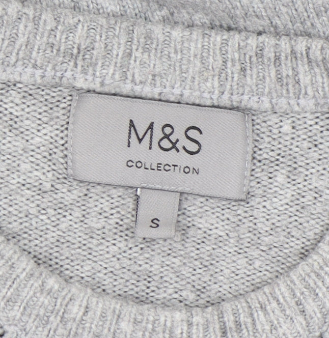 Marks and Spencer Men’s Grey Knit Pullover Jumper S