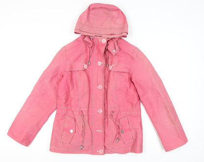 Womens UK Size 10 Marks and Spencer Pink Anorak Coat