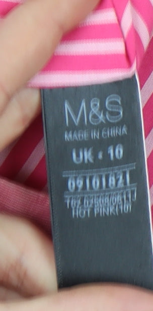 Womens UK Size 10 Marks and Spencer Pink Anorak Coat