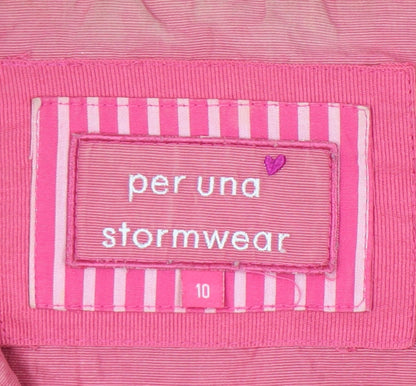Womens UK Size 10 Marks and Spencer Pink Anorak Coat