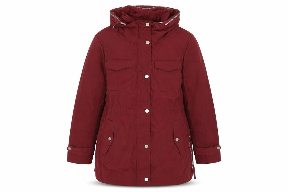Next Women's Red Mid-Length Parka Jacket Size 12