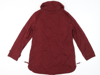 Next Women's Red Mid-Length Parka Jacket Size 12