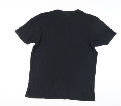 Womens UK Size L DKNY Black Basic T-Shirt