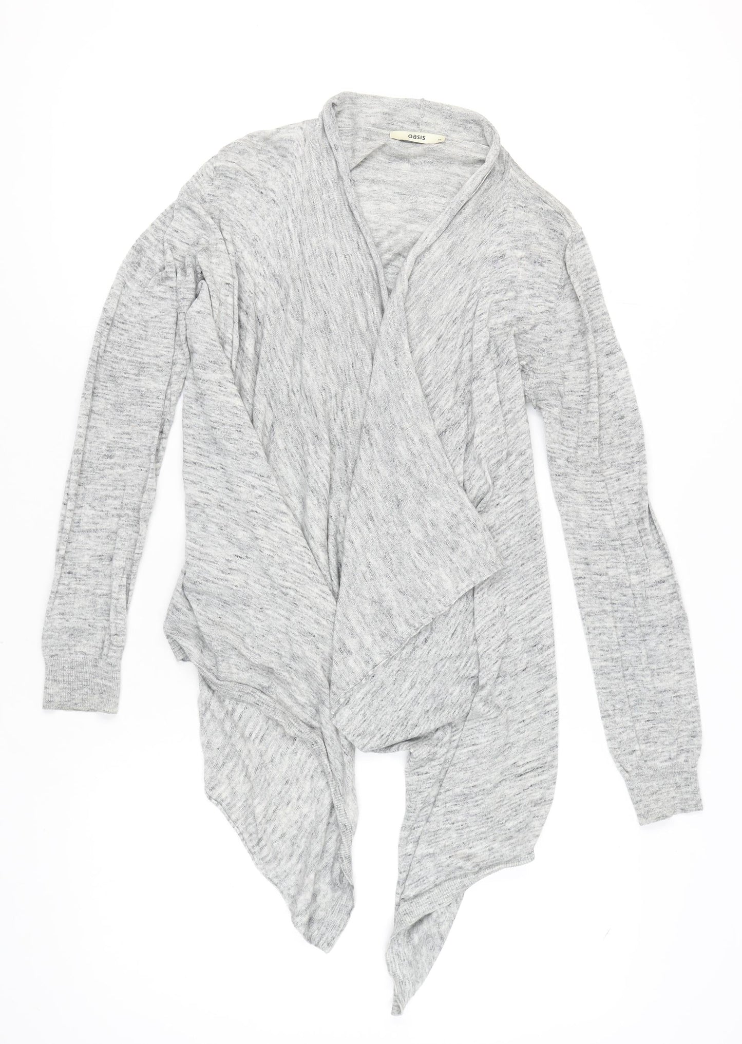 Womens UK Size M Oasis Grey Wrap Jumper