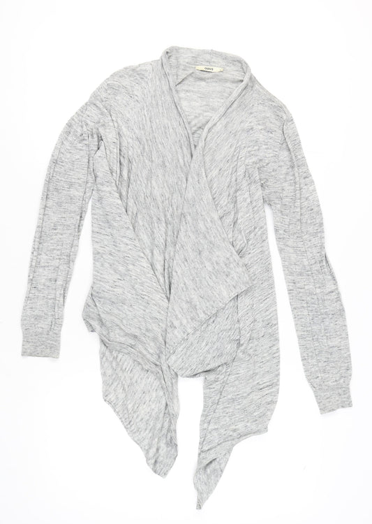 Womens UK Size M Oasis Grey Wrap Jumper
