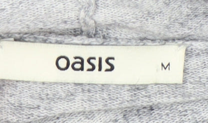Womens UK Size M Oasis Grey Wrap Jumper