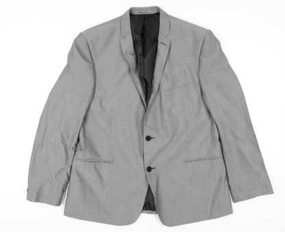 Mens UK Size 46 Red Herring Regular Grey Suit Jacket
