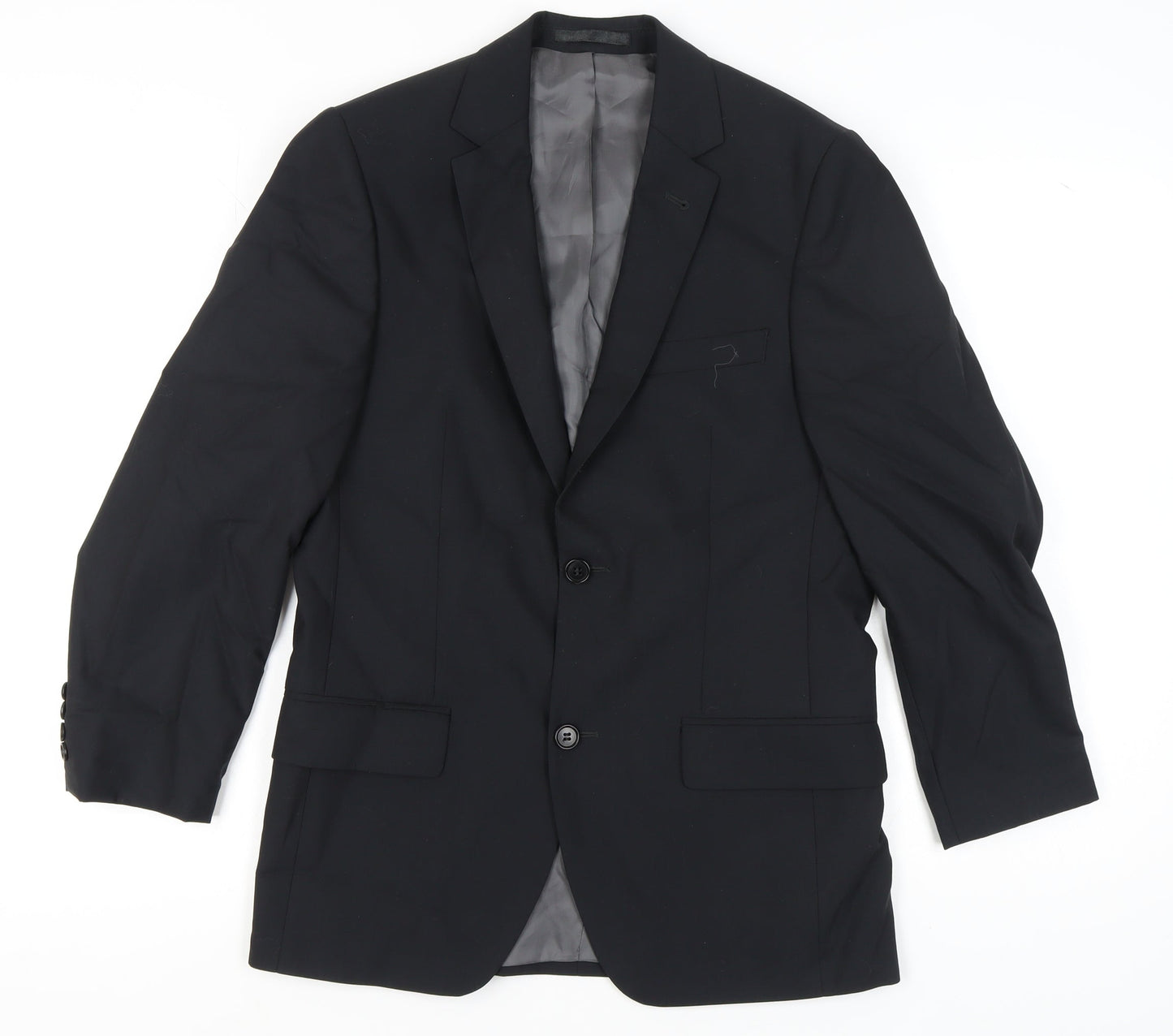 J. Philipp Men's Black Wool Blazer - Size UK 36