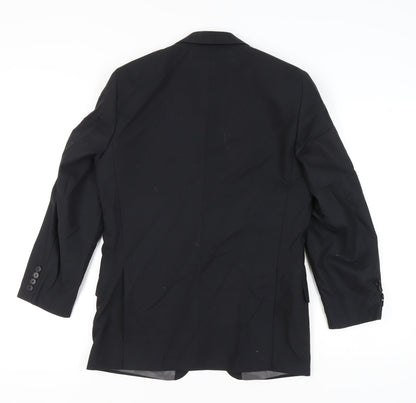 J. Philipp Men's Black Wool Blazer - Size UK 36