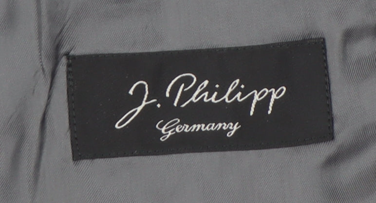 J. Philipp Men's Black Wool Blazer - Size UK 36