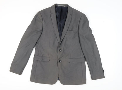 Burton Grey Blazer Slim Fit Unisex Adults Size 12