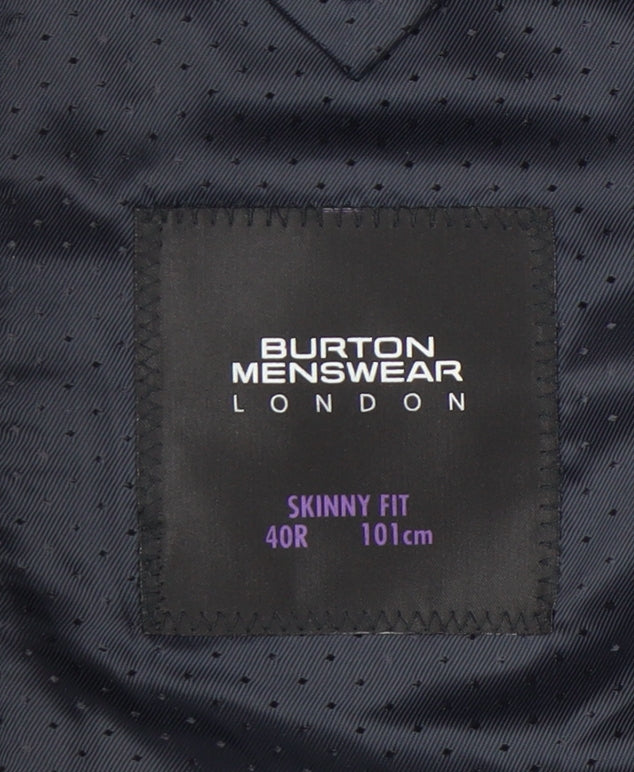 Burton Grey Blazer Slim Fit Unisex Adults Size 12