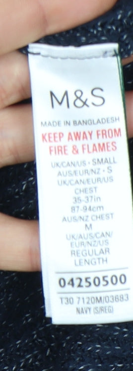 Marks & Spencer Men's Navy S Pullover Jumper