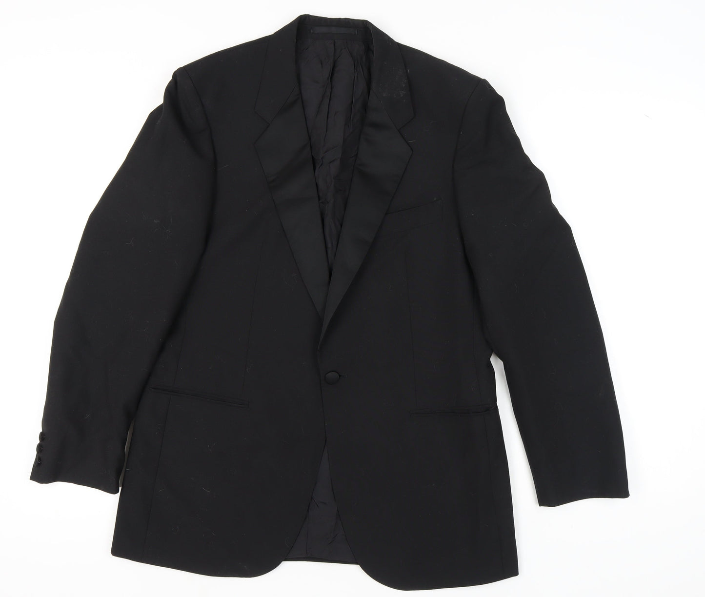 St Michael Men's Black Blazer M Classic Formal Jacket