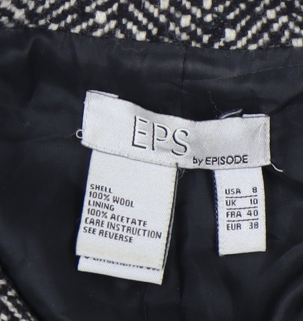 EPS by Episode Women's Black Wool Blazer UK 10