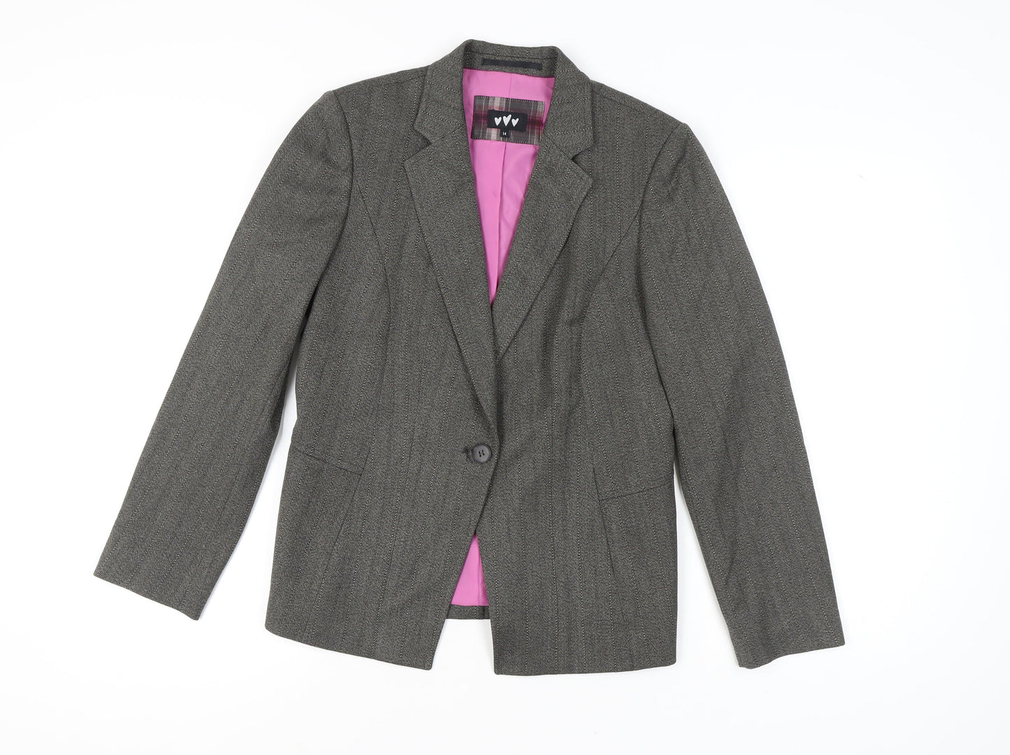 Marks and Spencer Women's Grey Blazer Size 14
