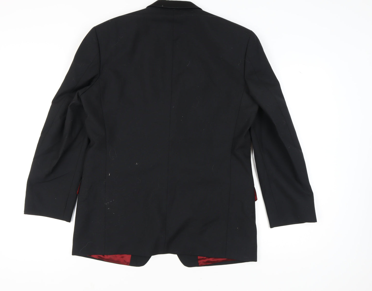 Mens UK Size 40 Fellini Regular Black Suit Tuxedo