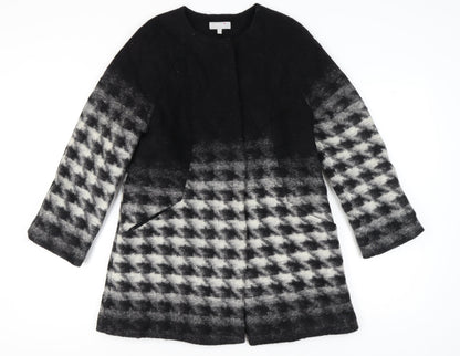 Womens UK Size 10 Marks and Spencer Black Basic Coat