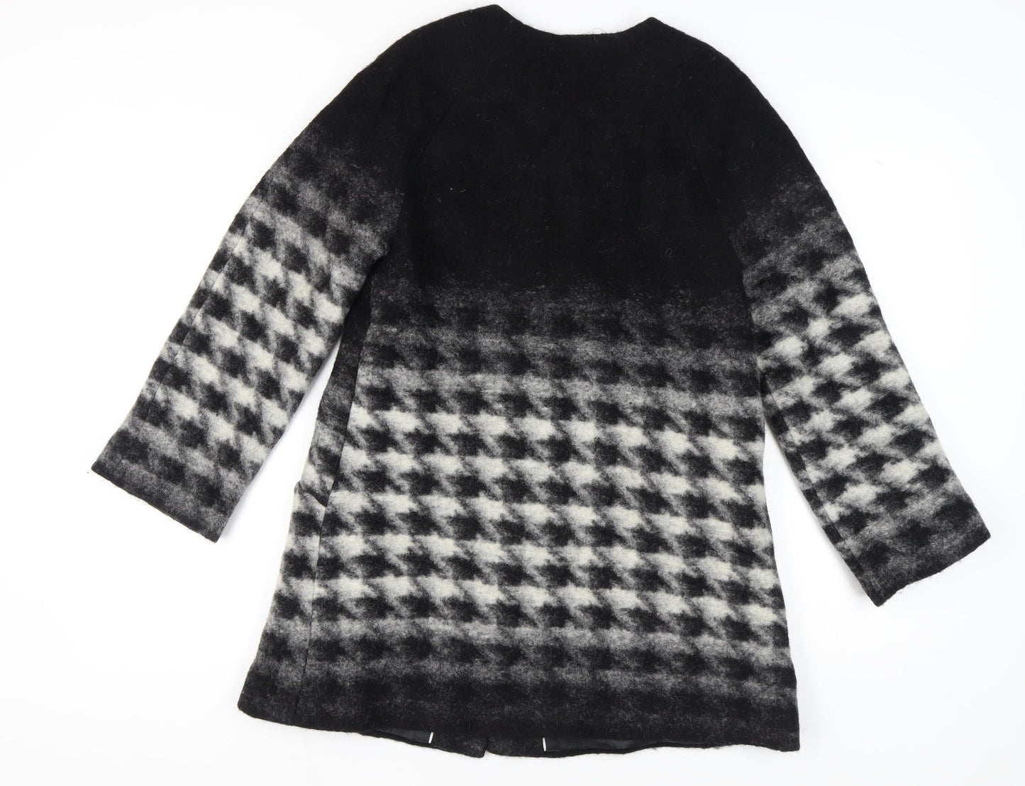 Womens UK Size 10 Marks and Spencer Black Basic Coat