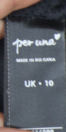 Womens UK Size 10 Marks and Spencer Black Basic Coat