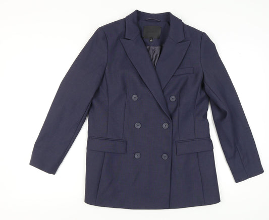 Autograph Women’s Blue Double Breasted Suit Jacket