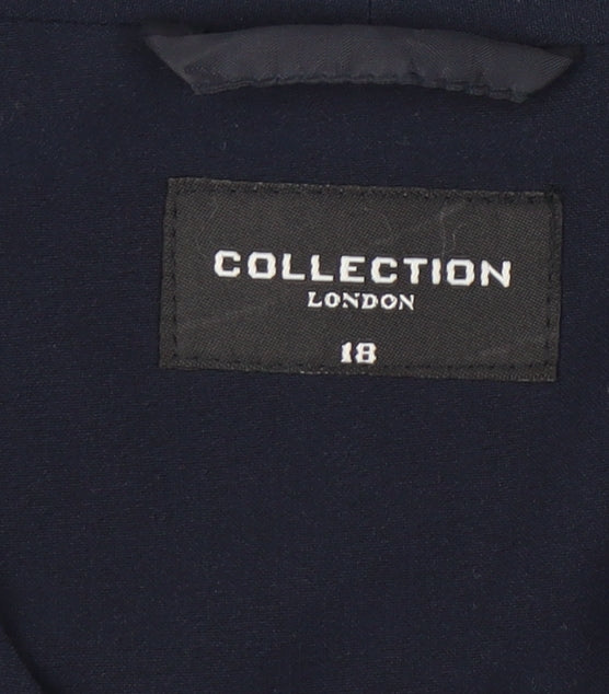 Collection London Women's Blue Regular Suit Jacket