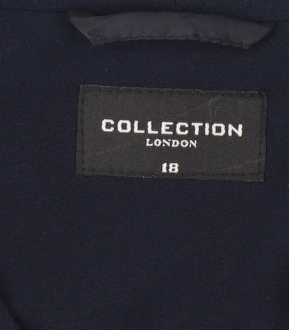 Collection London Women's Blue Regular Suit Jacket