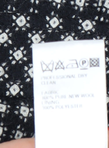 Marks and Spencer Women's Black Wool Blazer, Size 12