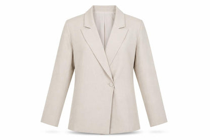4th & Reckless Women's Beige Tailored Blazer UK 8