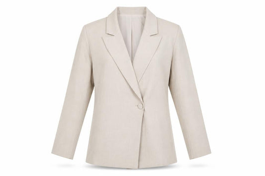 4th & Reckless Women's Beige Tailored Blazer UK 8