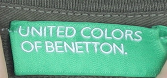 United Colors of Benetton Green Cotton Sweatshirt XS