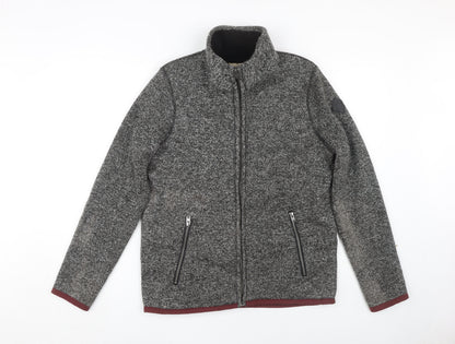 Mens UK Size S Hollister Grey Basic Jacket