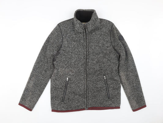 Mens UK Size S Hollister Grey Basic Jacket