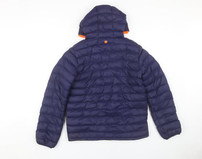 Mountain Warehouse Boys Blue Puffer Jacket 13 Yrs with Hood
