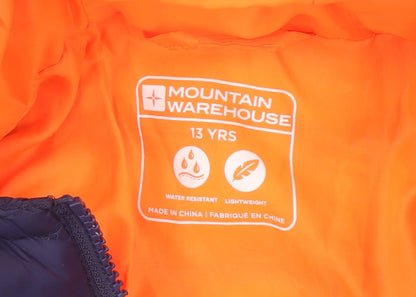 Mountain Warehouse Boys Blue Puffer Jacket 13 Yrs with Hood