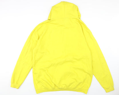 Kenyuniverse Men's Yellow 2XL Anime Graphic Hoodie