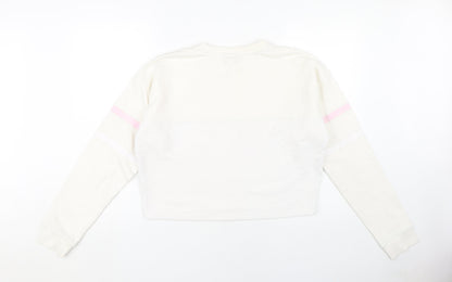 Fila Women's Large White Sweatshirt Pullover with Logo