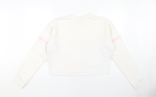 Fila Women's Large White Sweatshirt Pullover with Logo