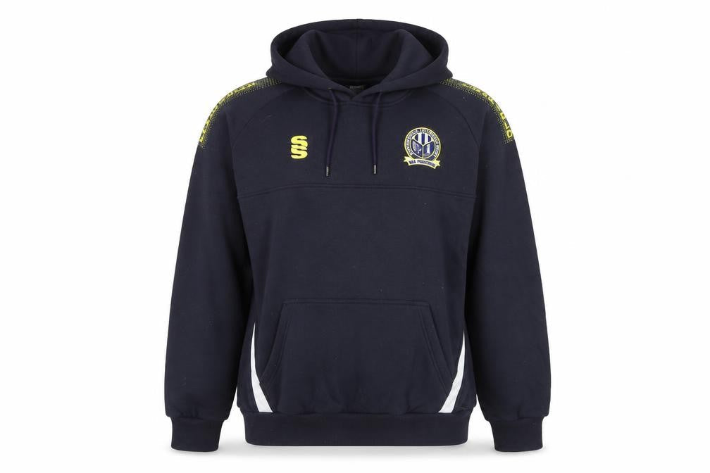 Front view of Surridge unisex adults blue 2xl pullover hoodie